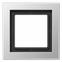 Рамка для вертикальной и горизонтальной установки, 1 пост; металл; алюминий; LS Design, ALD2981