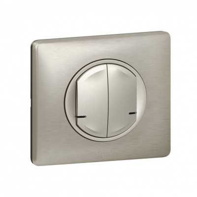 067774 - Celiane with NETATMO.Умный беспроводной выключатель 2-клавишный.Цвет Титан