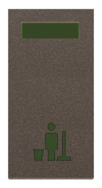 N2180.5 AN - Светосигнализатор с LED лампой, Уборка номера, 1-модульный, серия Zenit, цвет антрацит - 2CLA218050N1801 N2180.5 AN - Светосигнализатор с LED лампой, Уборка номера, 1-модульный, серия Zenit, цвет антрацит - 2CLA218050N1801