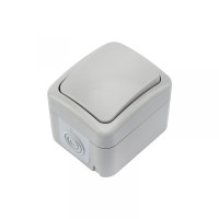 Переключатель проходной Mini OG IP54 о/у, серый KRANZ, KR-78-0837 Переключатель проходной Mini OG IP54 о/у, серый KRANZ, KR-78-0837