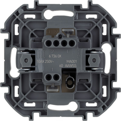 Legrand Выключатель одноклавишный - Legrand Inspiria - 10А 250В безвинтовые зажимы - слоновая кость, 673601