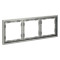Рамка пластиковая VOLTUM S70 на 3 поста, (сталь), VLS100305