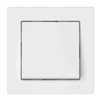 ATN000112S - ATLASDESIGN 1-клавишный ВЫКЛЮЧАТЕЛЬ, сх.1, 10АХ, в сборе, быстрозажим. клем., БЕЛЫЙ, Systeme Electric