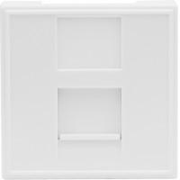 Donel Розетка DEC RJ45 UTP кат.5e, 2мод., бел. (45х45мм), серия (тип) DEC, DECF12EW5