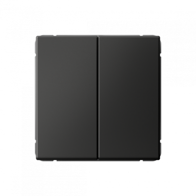 GAL001465S - ARTGALLERY 2-клавишный ПЕРЕКЛЮЧАТЕЛЬ, 10АХ, механизм, быстрозажим. клем., БАЗАЛЬТ, Systeme Electric