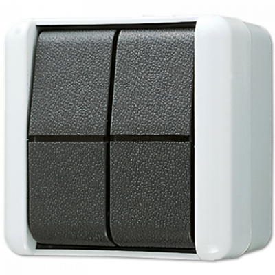 Выключатель сдвоенный IP44, 805W