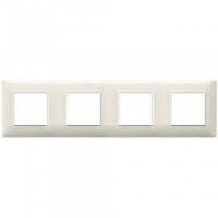 Vimar Накладка для 8 модулей (2+2+2+2) расстояние между центрами 71мм белый гранит, 14669.06
