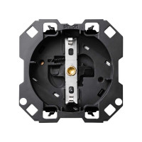 Simon 100 Розетка с заземлением и шторками Schuko 2Р+Е 16A 250В~ с безвинтовым подключением 1Click, 10000432-039