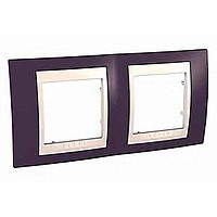 UnicaCh Рамка 2-ная горизонт., гранат/беж.