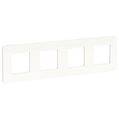 Unica Studio Рамка 4-ная, белый/белый