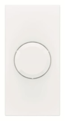 N2160.3 BL - Механизм электронного поворотного светорегулятора для регулируемых LEDi ламп, 2-100 Вт, 1-модульный, серия Zenit, цвет альпийский белый - 2CLA216030N1101