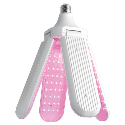 Лампа светодиодная 4-х лепестковая, (40W) 230V E27, красно-синий спектр LB-7000, Feron 48445