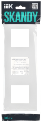 SKANDY Рамка 3-мест. SK-F03W арк. бел. IEK, SK-M32-K01