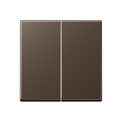 Двойная клавиша для балансирных механизмов выключателей (кнопок), в комплекте с AS90-5HP (крепежный элемент), возможно IP44; дюропласт; мокко; A500, A595MO