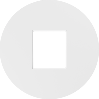 Donel D16 глянцевый белый накладка 1-я для розеток RJ45,TV,SAT,HDMI, DO85903