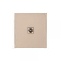 KRANZ STRONG Розетка TV с/у шелк, с 1-пост. рамкой, KR-78-0723-8