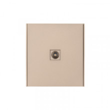 KRANZ STRONG Розетка TV с/у шелк, с 1-пост. рамкой, KR-78-0723-8