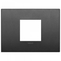 Vimar Накладка CLASSIC на 2 модуля центрально графит матовый, 19652.01 Vimar Накладка CLASSIC на 2 модуля центрально графит матовый, 19652.01