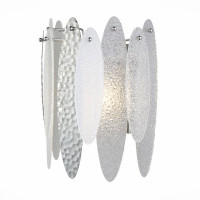 ST LUCE SL1224.101.02 Бра ST-Luce Хром/Прозрачный, Белый E14 2*60W