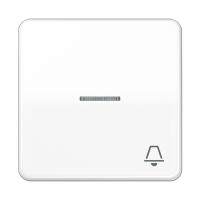 Клавиша с окошком и символом "звонок" для выключателей с подсветкой; белая, CD590KO5KWW