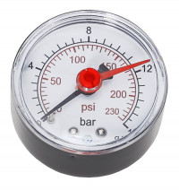 Манометр аксиальный MVI, до 16 бар, D50 мм, подключение G1/4, AM.5016.03