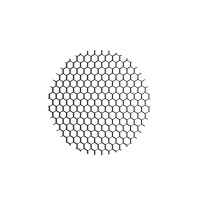 Denkirs DK1500-BK Антибликовая решетка MR16, D50xH2mm, черная, алюминий