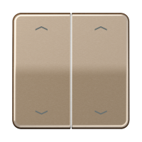 Клавиши для сдвоенной кнопки BCU; золотая бронза, CD595MPGB