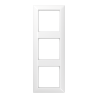 Рамка для вертикальной и горизонтальной установки, 3 поста; дюропласт; белый; AS500, AS583WW