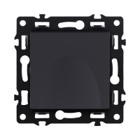 Розетка штепсельная SCHUKO 16A/250 В с крышкой, черный Kollinger Asthetik AS-015BK