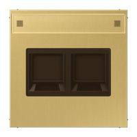 Плата (фиксация защёлкиванием) для одного модуля с полем для надписи; металл; латунь Classic, ME1969-25NAWEC