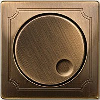 SD Накладка для поворотн. диммеров и потенциометров, античн. латунь (max 20)