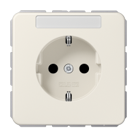 Штепсельная розетка SCHUKO 16A 250V~ с полем для надписи; слоновая кость, CD1520NA