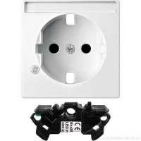 SM Накладка для розетки со шторк., с полем для надписи и светодиодн. модулем бел. SM Накладка для розетки со шторк., с полем для надписи и светодиодн. модулем бел.