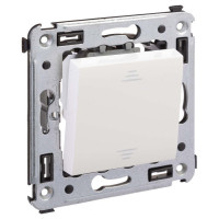 4400123 - ДКС Перекрестный переключатель одноклавишный в стену, "Avanti", "Белое облако"