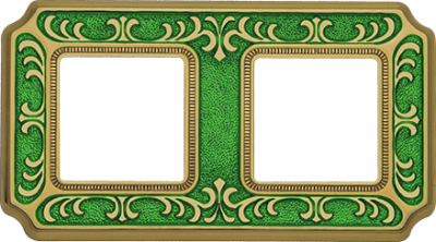 FD01352VEEN Fede Siena Smalto Italiano Рамка 2-ная, Emerald Green