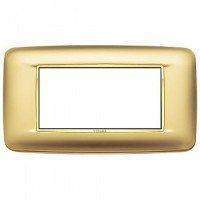 Vimar Накладка с закруглениями для 4 модулей золото сатинированое, 20684.G21