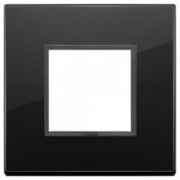 Vimar Накладка Eikon Evo на 2 модуля, полностью черный бриллиант, 21642.88