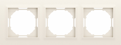 Donel A07 Wave матовый кремовый рамка 3-я, серия DB, DEW21331