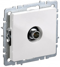 BRITE Роз. TV оконечная РТВ11-0-БрБ бел. IEK, BR-A10-O-K01