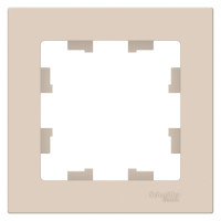 ATN000201 - ATLASDESIGN 1-постовая РАМКА, БЕЖЕВЫЙ, Systeme Electric