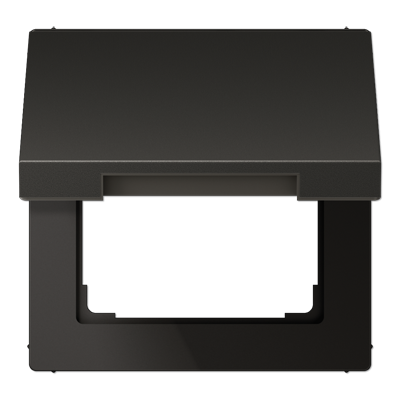 Крышка откидная для штепсельных розеток с платой 50?50 мм; антрацит, AL2990KLAN