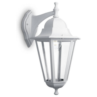 Светильник садово-парковый, 100W 230V E27 белый, 6202/PL6202 (на стену вниз), Feron 11065