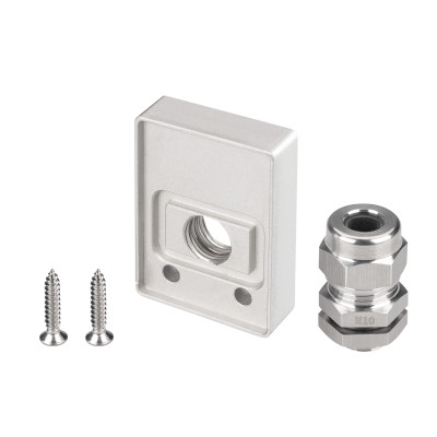 Заглушка ARH-FLOOR27-H28-SIDE с отверстием (Arlight, Металл), 038702