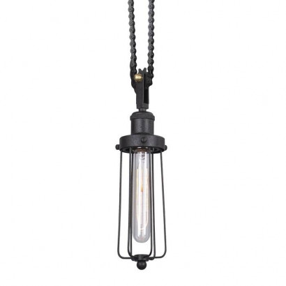 LUSSOLE MERRICK Подвесной светильник, цвет основания - черный, 1x60W E27, LSP-9626