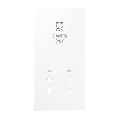 накладка бритвенной розетки белая, SOLS7522WWPL