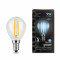 Лампа Gauss Filament Шар 9W 710lm 4100К Е14 LED 1/10/50, 105801209