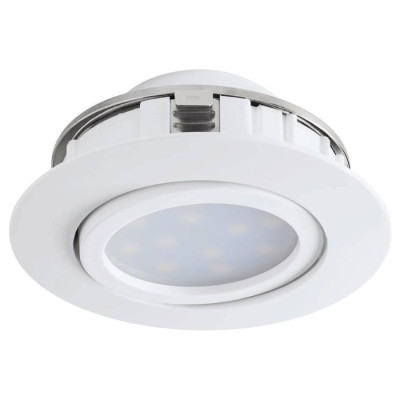 95847 Светодиод. встраиваемый светильник PINEDA регулир., 1х6W(LED), ?84, пластик, белый