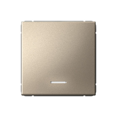 GAL000513 - ARTGALLERY 1-клавишный ВЫКЛЮЧАТЕЛЬ с подсветкой, сх.1а, 10АХ, механизм, ШАМПАНЬ, Systeme Electric