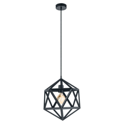 49761 Подвес EMBLETON, 1x60W (E27), ?305, H1100, сталь, черный