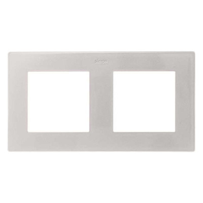 Simon Рамка 2 поста, алюминий, 2400620-033